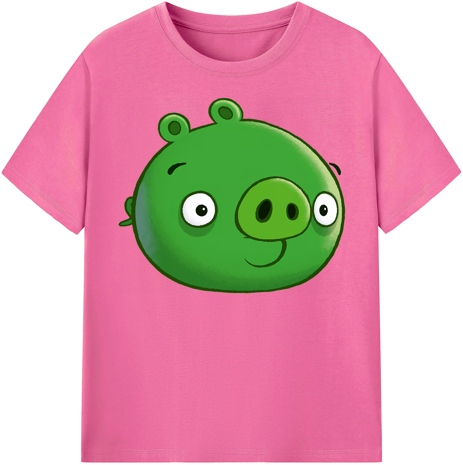 （画像用） Angry Birds アングリーバード レディースカジュアルプリントTシャツ（綿100％）